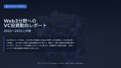 Web3分野へのVC投資動向レポート（2022〜2025上半期）